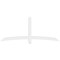 Ekena Millwork Bellingham Architectural Grade PVC Gable Bracket, 84"W x 35"H x 4"D x 4"F, 10/12 Pitch GBP084X35X0404BEL00 - alternate 3